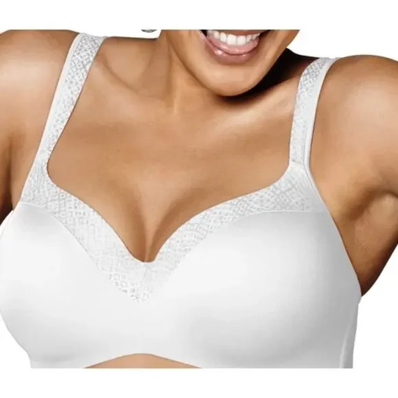 Playtex 4823 Secrets Amazing Shape Balconette Underwire Bra | White | 40DDD - Picture 4 of 4